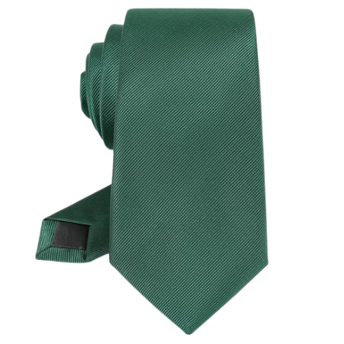 Classic Solid Green Formal Tie – Slim Design