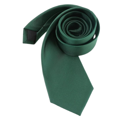 Classic Solid Green Formal Tie – Slim Design
