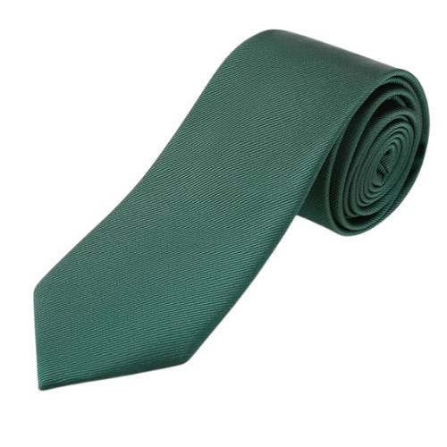 Classic Solid Green Formal Tie – Slim Design